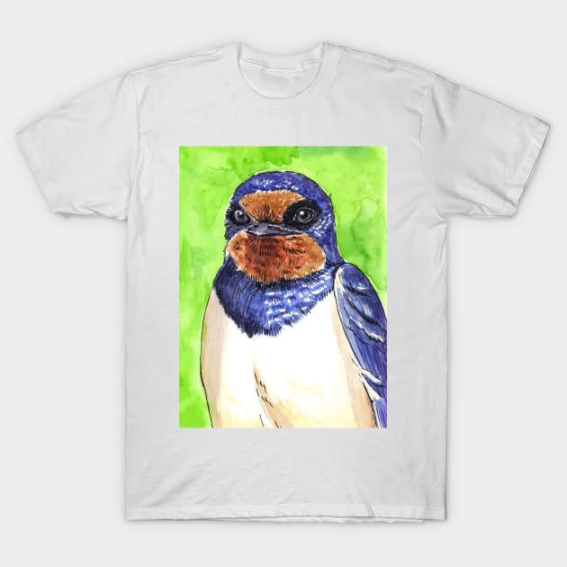 Swallow T-Shirt by katerinamk